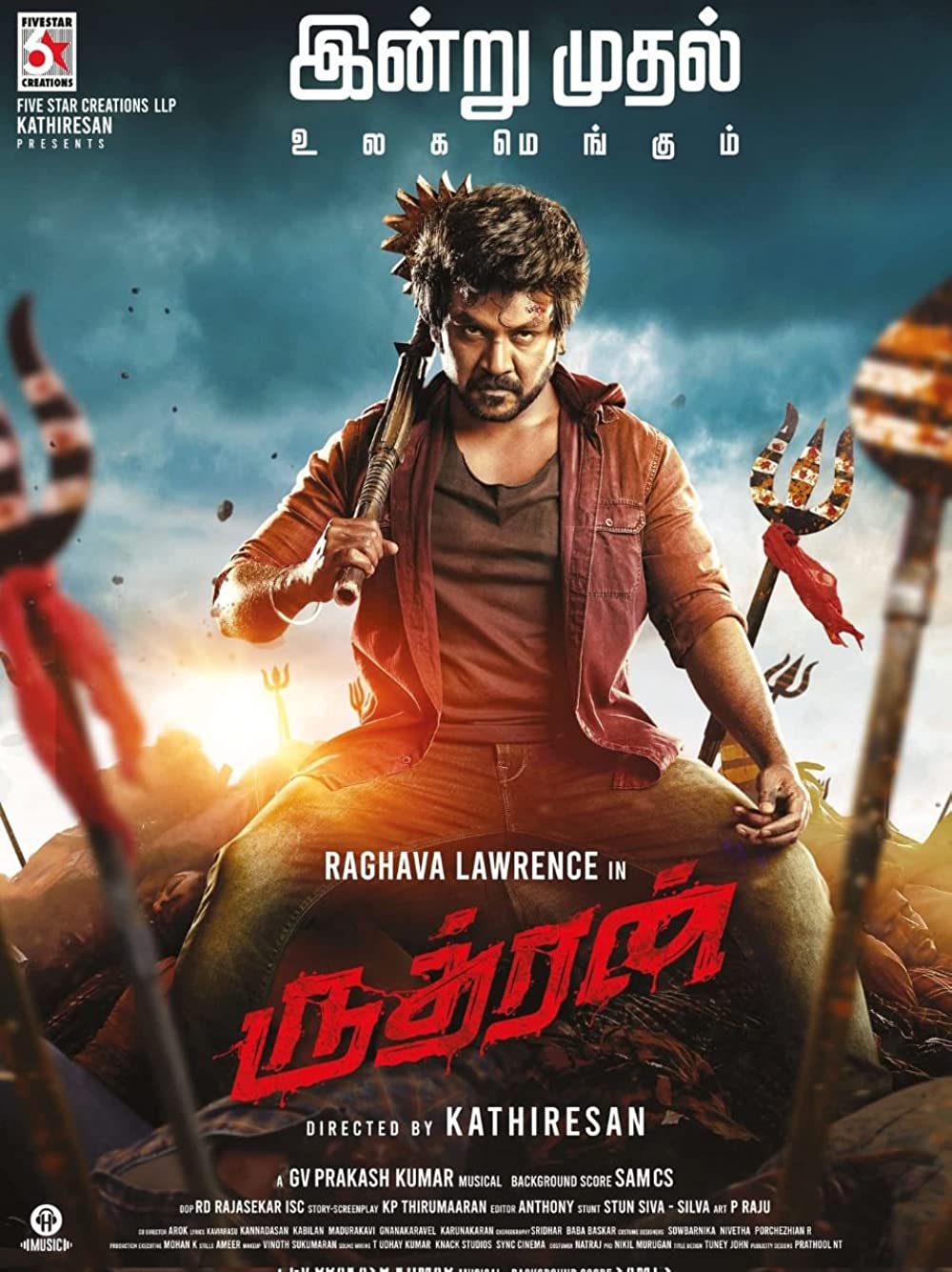 Rudhran 2023 Tamil Movie 400MB HDRip 480p ESub Download