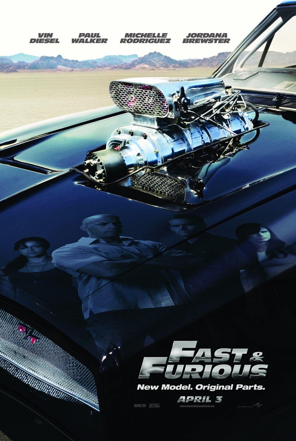Fast & Furious 2009 Hindi ORG Dual Audio 350MB BluRay 480p ESub Download