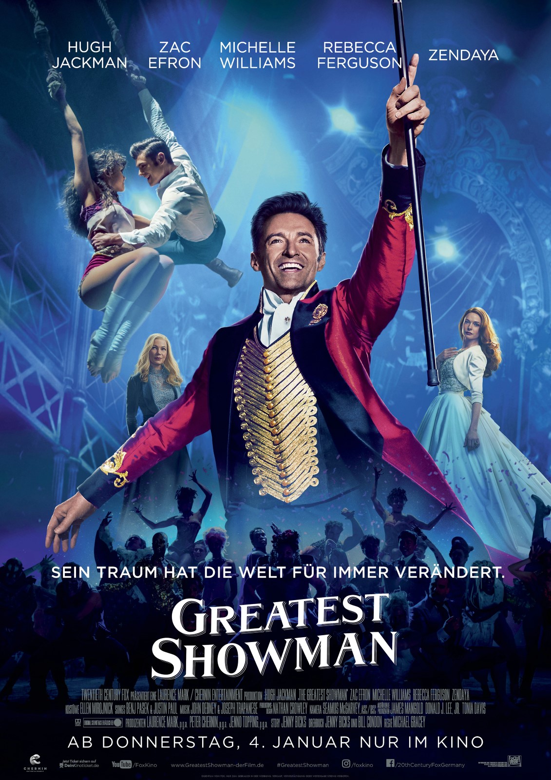 The Greatest Showman (2017) Dual Audio Hindi ORG 1080p BluRay 2.3GB ESub Download