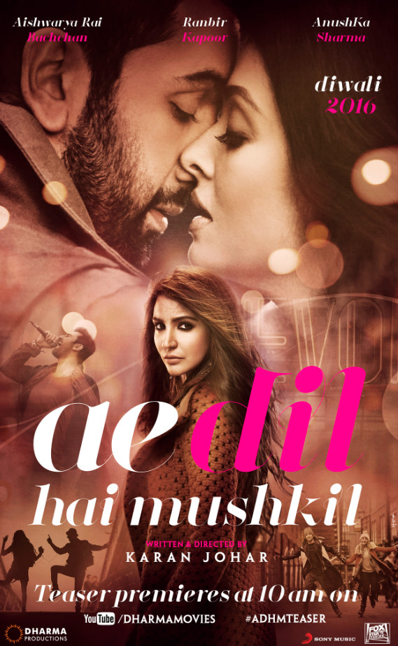 Ae Dil Hai Mushkil 2016 Hindi Movie 600MB BluRay 480p x264