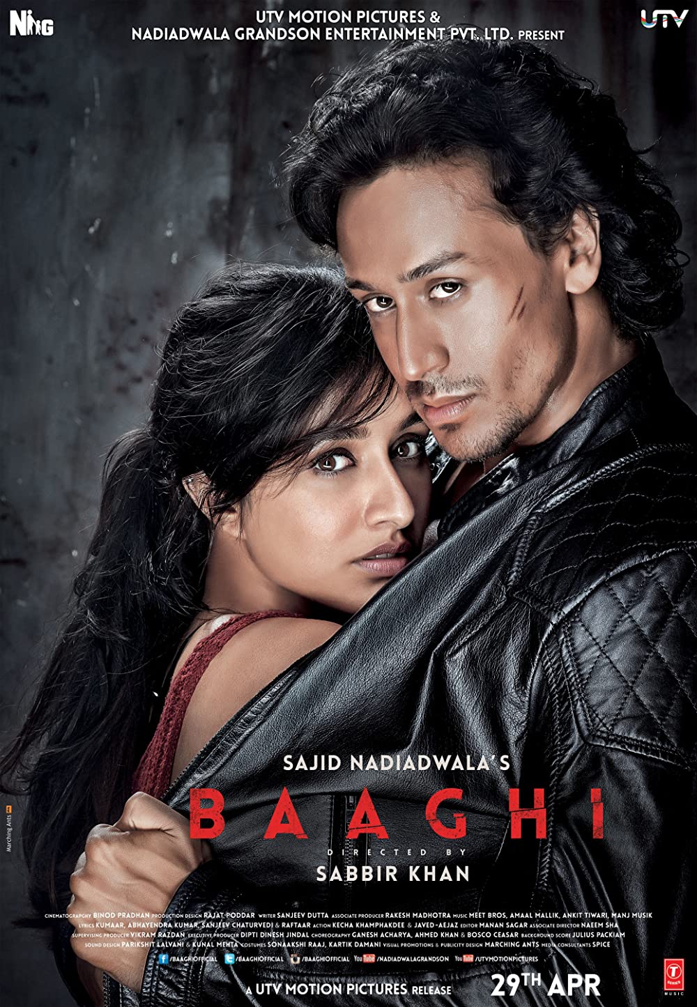 Baaghi 2016 Hindi Movie 720p BluRay 1.1GB x264 ESub