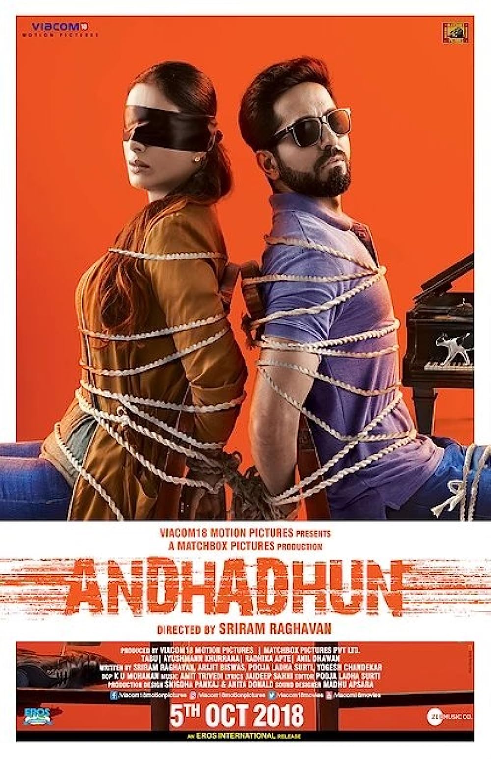 Andhadhun 2018 Hindi Movie 1080p BluRay 2.2GB x264 ESub