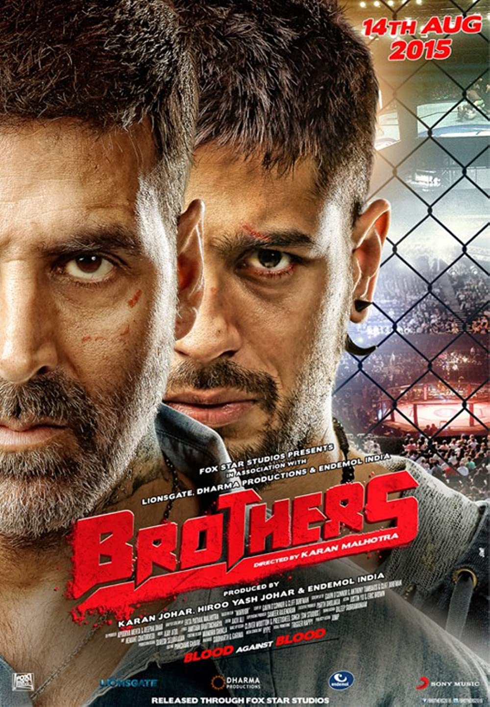 Brothers 2015 Hindi Movie 450MB HDRip 480p x264
