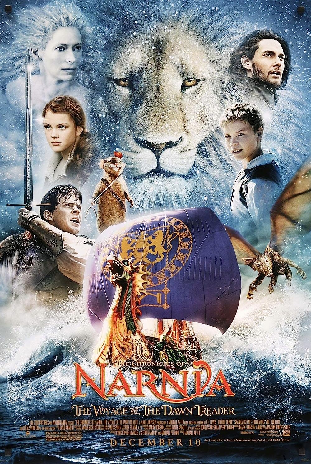 The Chronicles of Narnia The Voyage of the Dawn Treader 2010 Hindi Dual Audio 1080p BluRay 2.9GB ESub Download