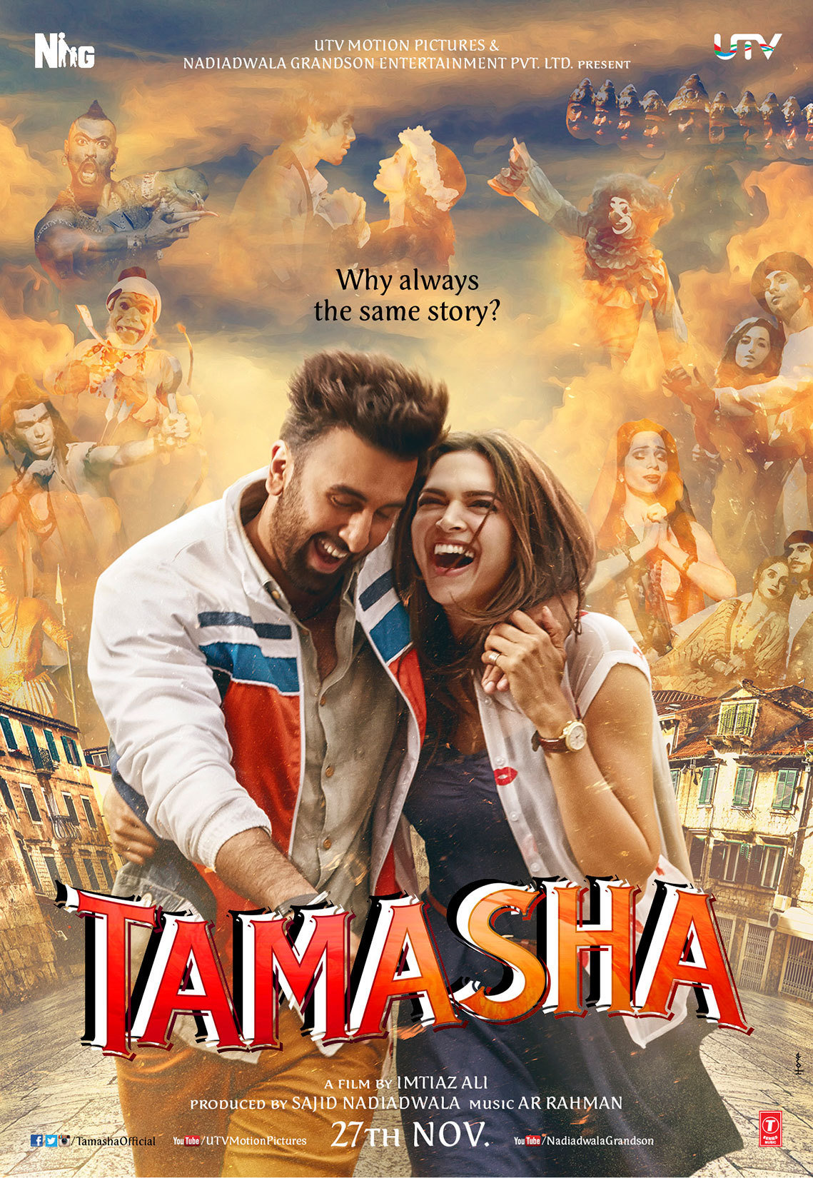 Tamasha 2015 Hindi Movie 400MB HDRip 480p ESub Download
