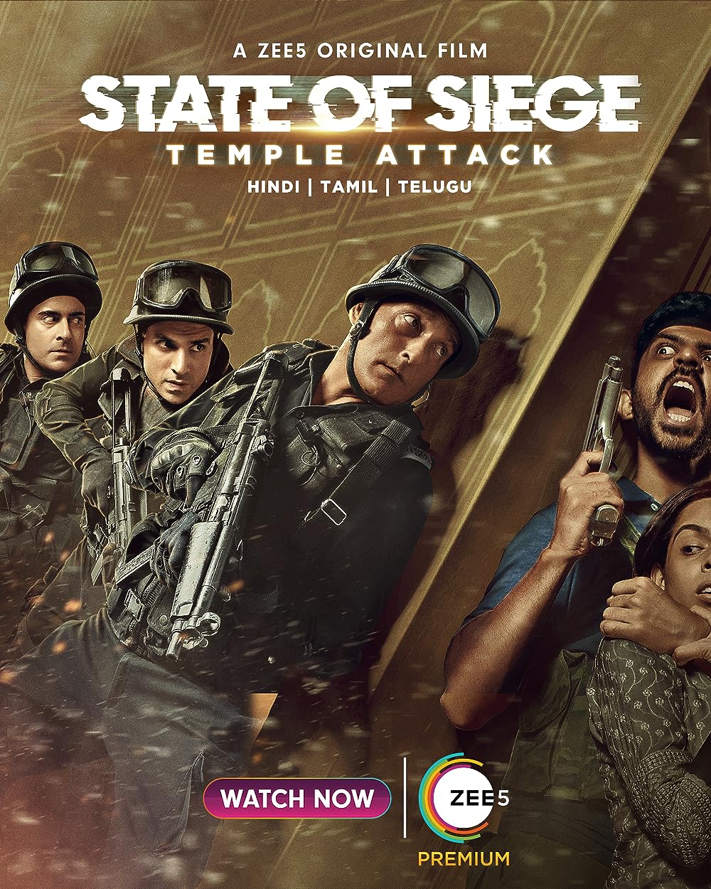 State of Siege Temple Attack 2021 Hindi 450MB ZEE5 HDRip 480p Download