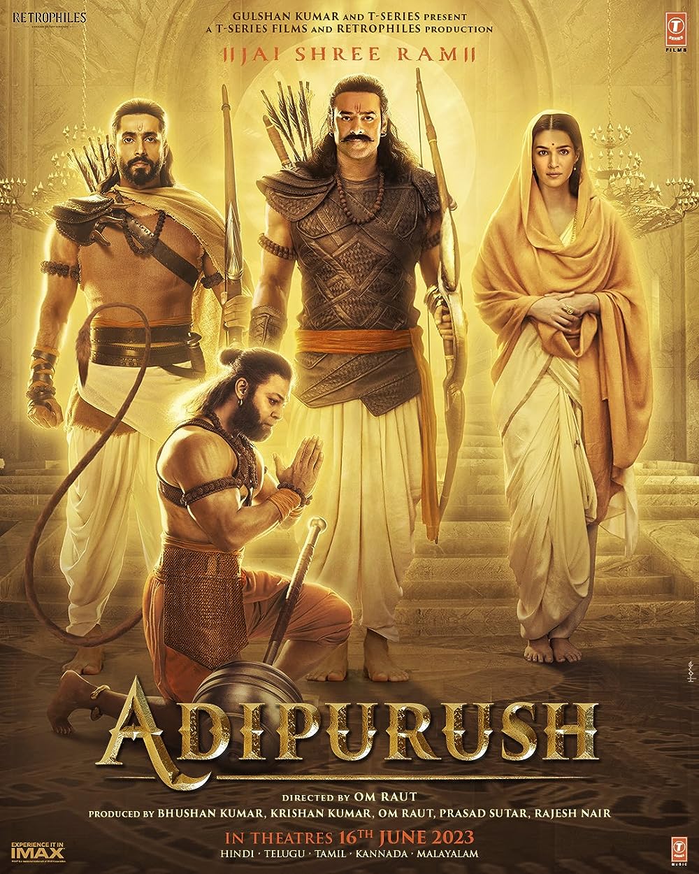 Adipurush 2023 ORG Hindi Dubbed 1080p 720p 480p NF HDRip MSub 1.8GB Download
