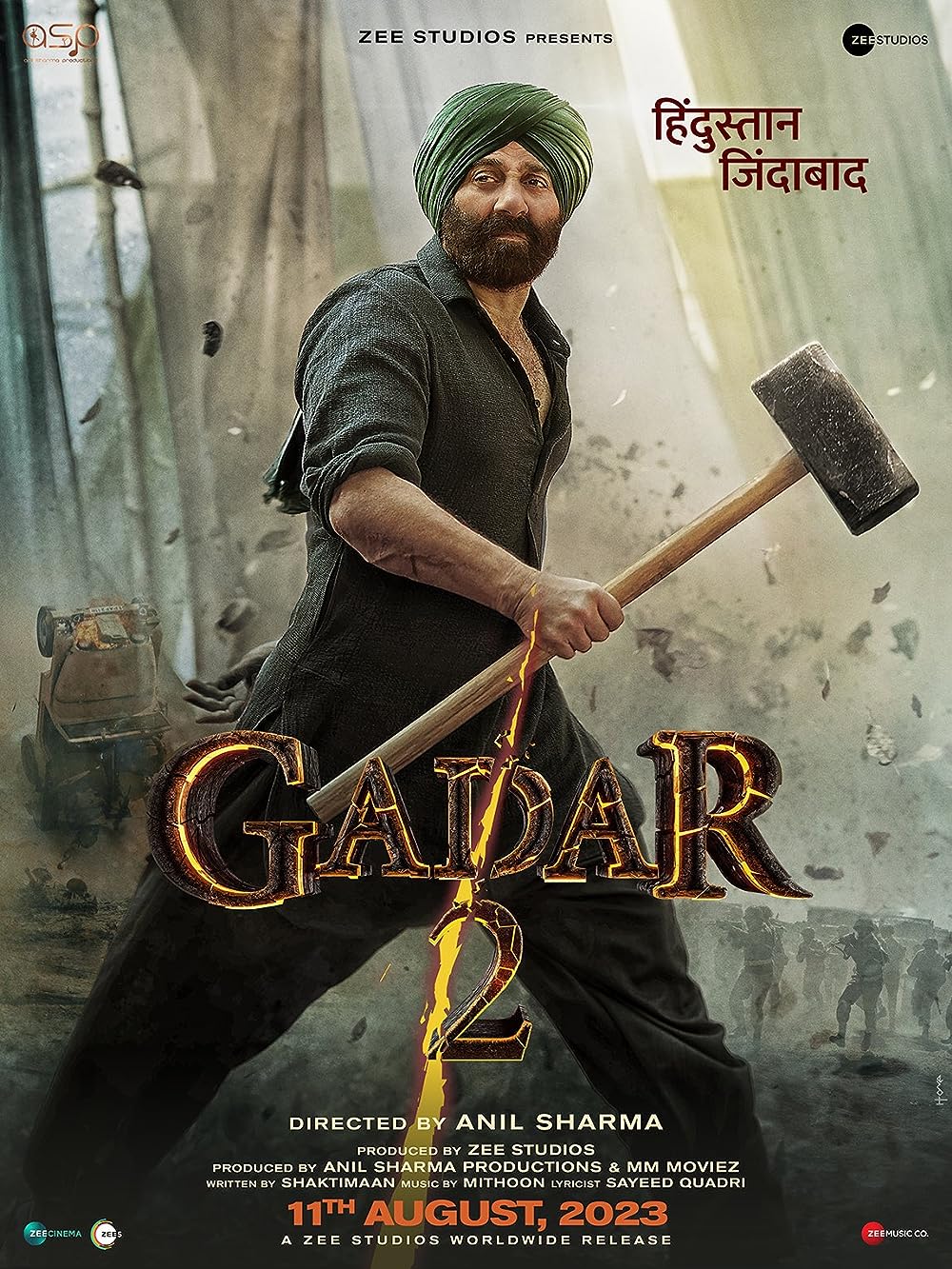 Gadar 2 2023 Hindi Movie 720p HDCAM 1.3GB Download