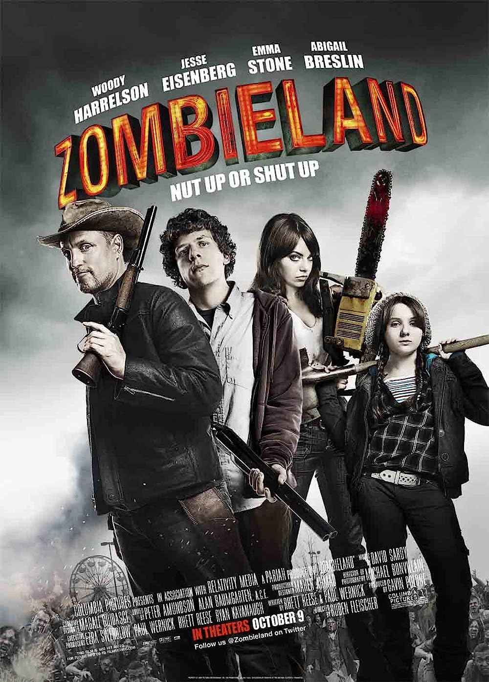 Zombieland 2009 BluRay Hindi ORG Dual Audio Full Movie Download 1080p 720p 480p ESubs