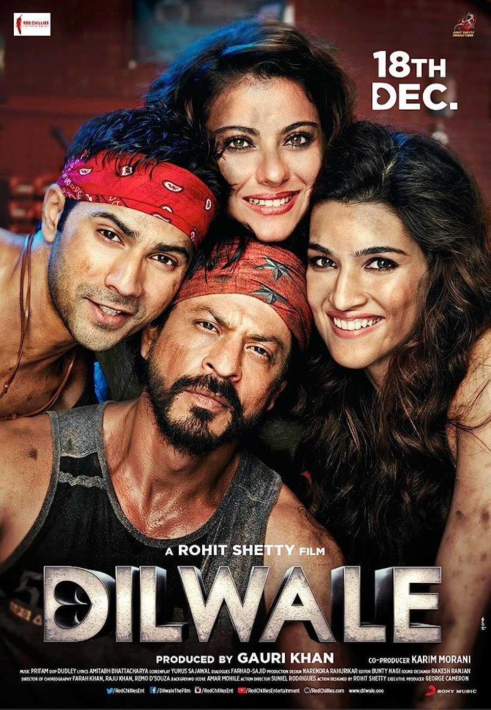Dilwale 2015 BluRay Hindi Full Movie Download 1080p 720p 480p ESubs
