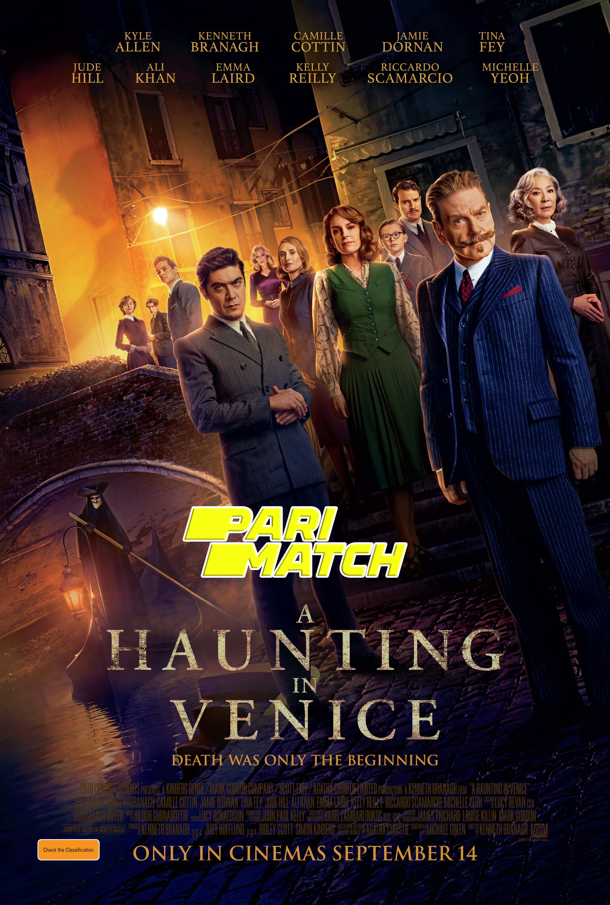 A Haunting in Venice 2023 Hindi (HQ-Dub) 720p WEBRip 600MB Download
