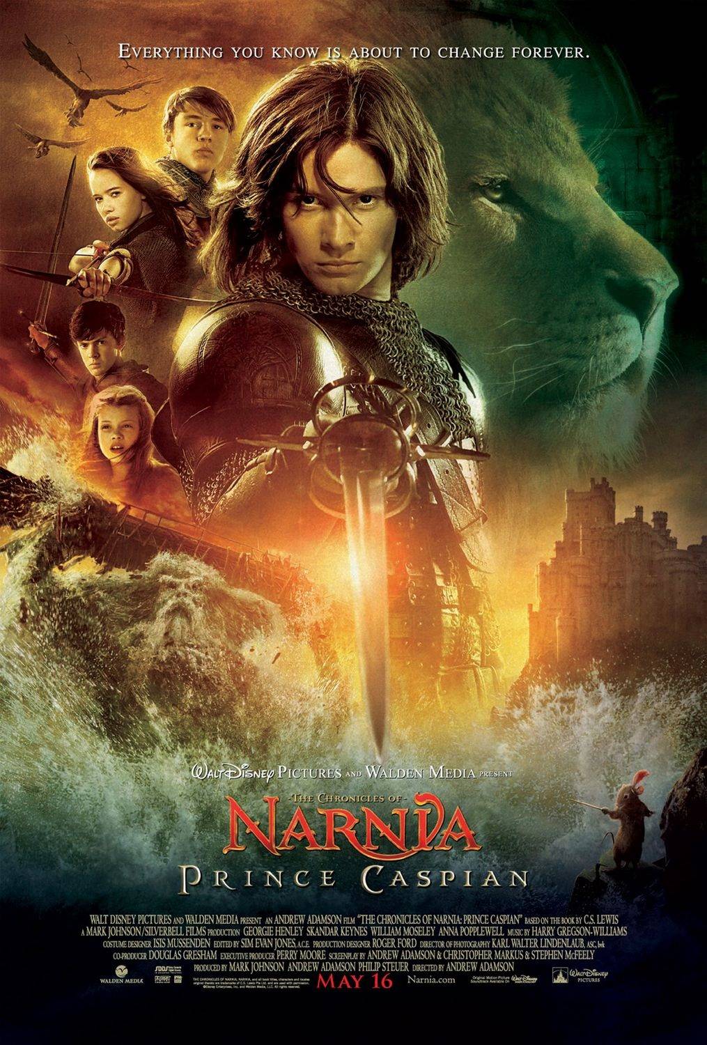 The Chronicles of Narnia Prince Caspian 2008 Hindi Dual Audio 720p BluRay 1.6GB MSub Download
