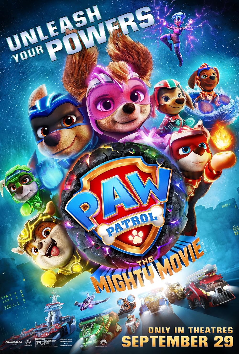 Paw Patrol The Mighty Movie 2023 Hindi Dubbed (Clean) 720p PreDVD 600MB Download