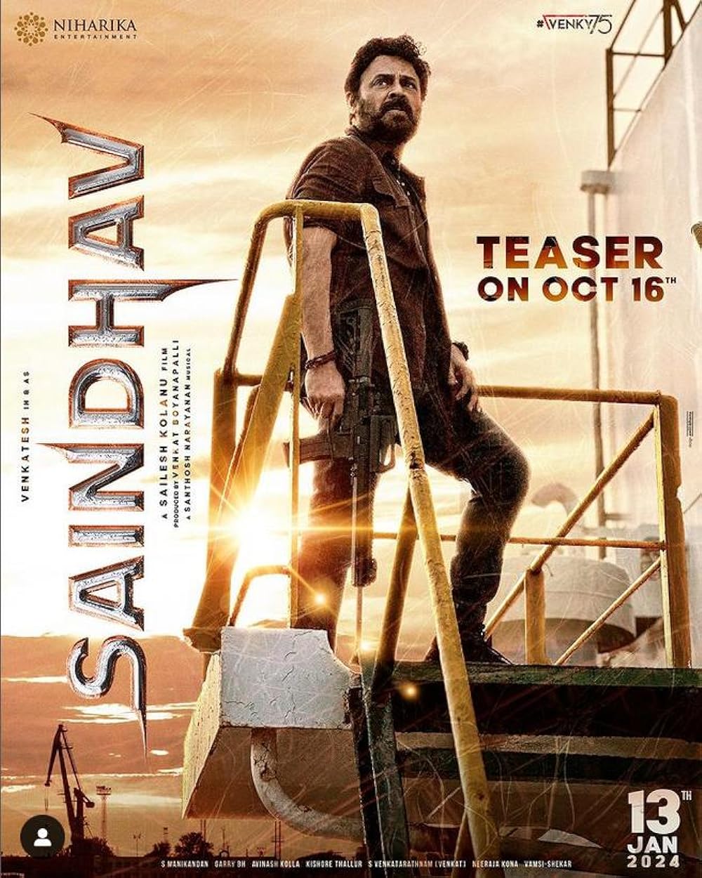 Saindhav 2024 Hindi Official Teaser 1080p HDRip Download