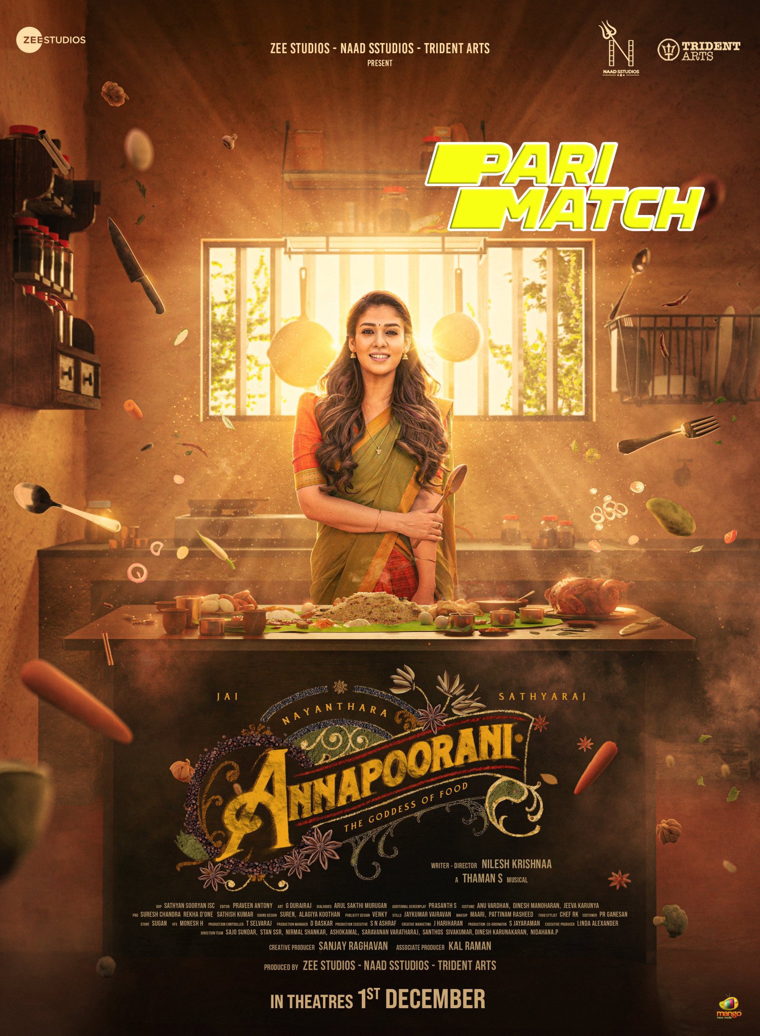 Annapoorani 2023 Tamil Dubbed 1080p CAMRip [PariMatch] Online Stream
