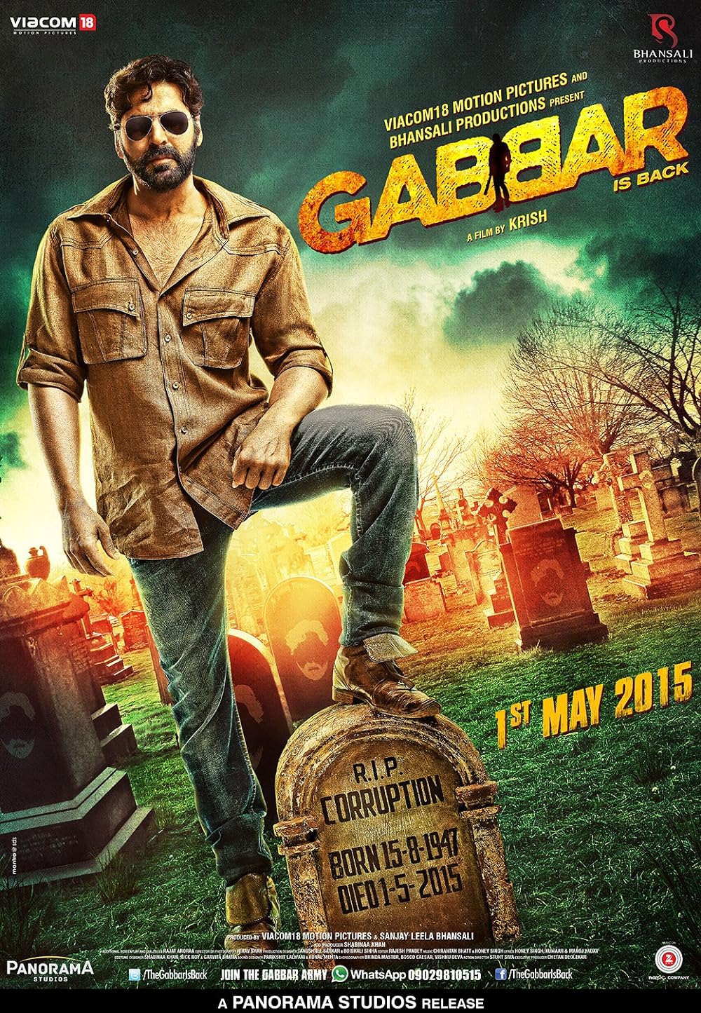 Gabbar is Back 2015 Hindi 500MB BluRay 480p ESub Download
