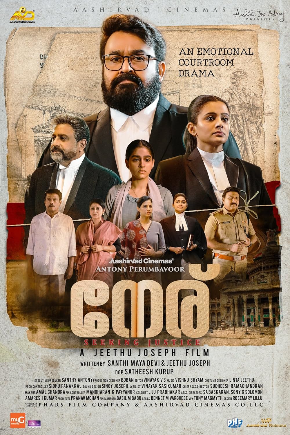 Neru 2023 Hindi Movie 1080p PreDVDRip 3.9GB Download