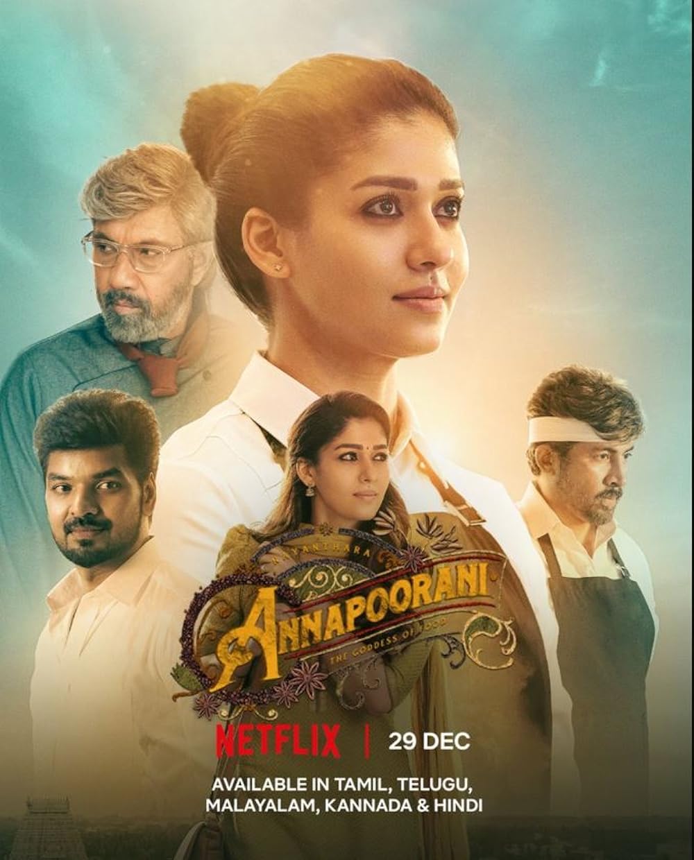 Annapoorani The Goddess of Food 2023 Hindi ORG Dual Audio 450MB HDRip ESub 480p Download