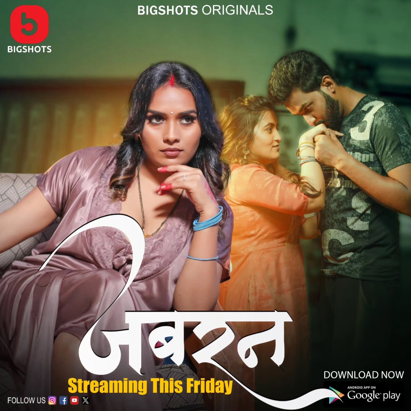 Jabran 2024 Bigshots S01 Epi 1-3 Hindi Web Series 720p HDRip 550MB Download