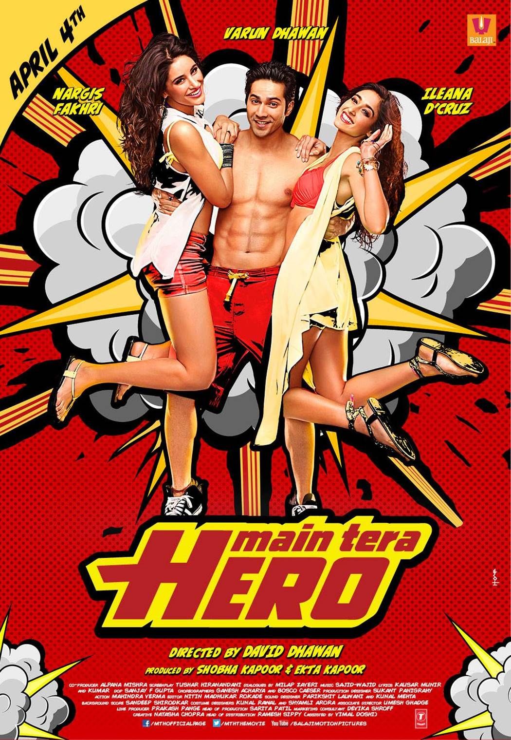Main Tera Hero (2014) Hindi Movie 1080p 720p 480p HDRip Download