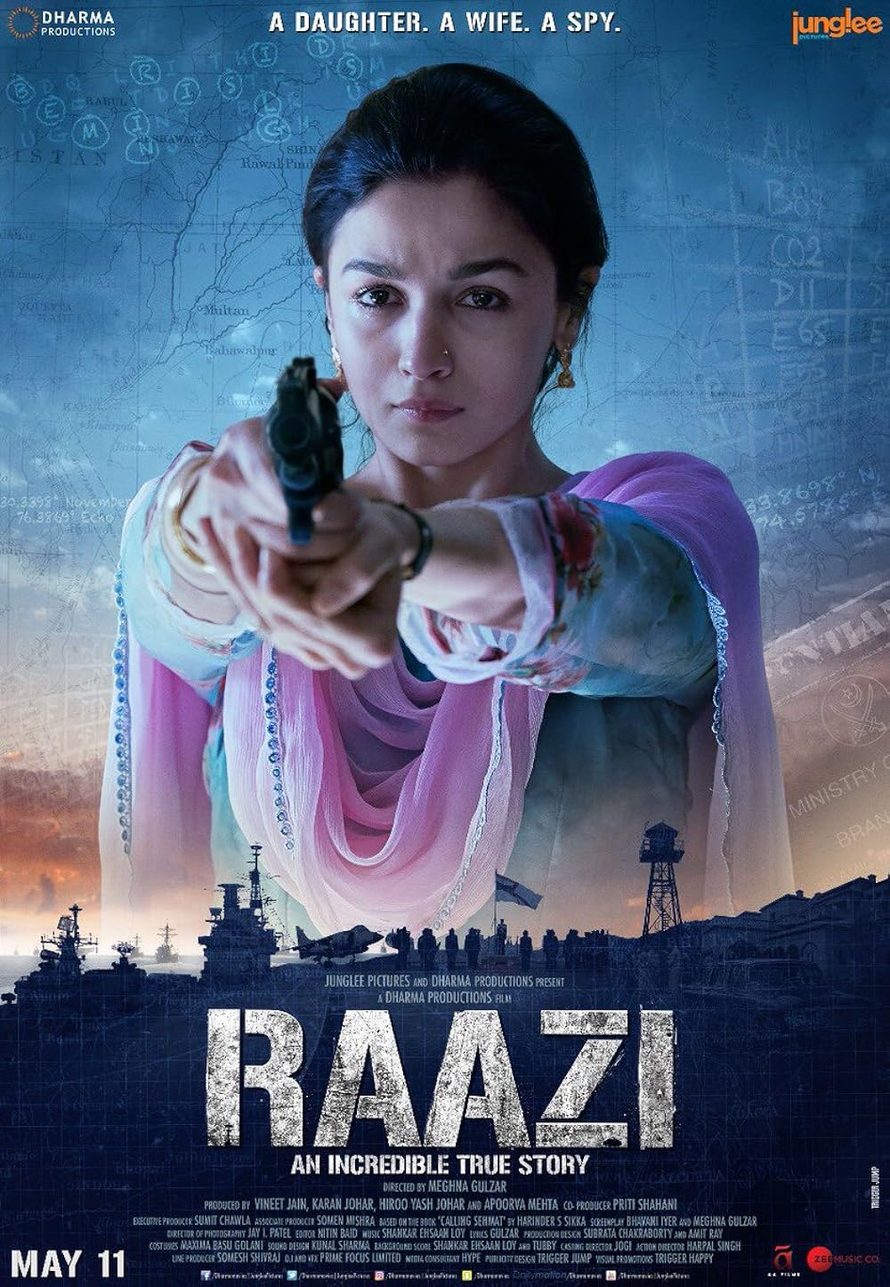 Raazi 2018 Hindi Movie 1080p 720p 480p BluRay ESub Download