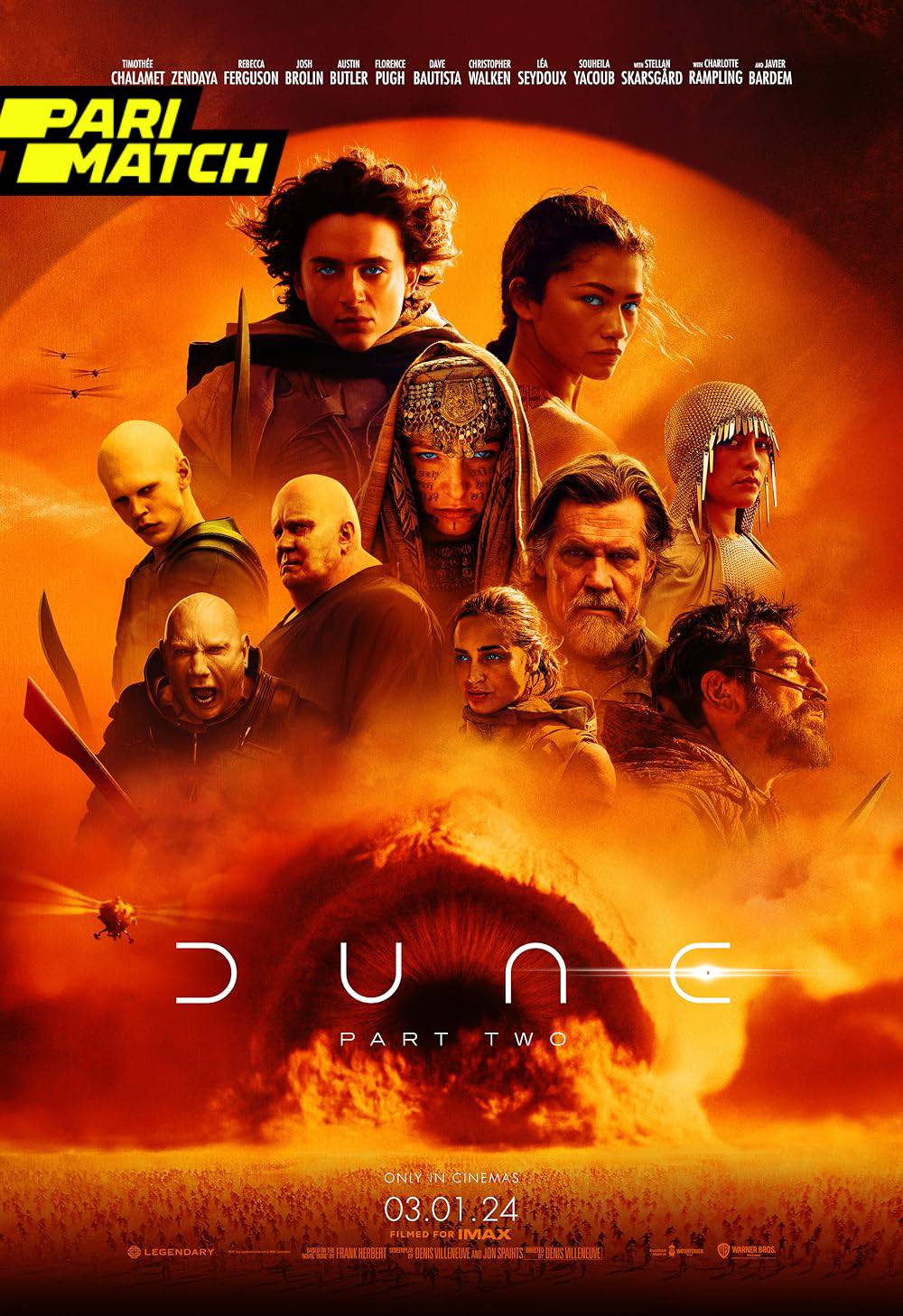Dune Part Two 2024 English Movie 1080p 720p 480p HDCAM-Rip Download