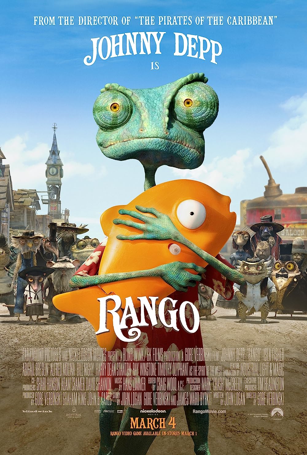 Rango 2011 Hindi ORG Dual Audio 1080p 720p 480p BluRay ESub Download