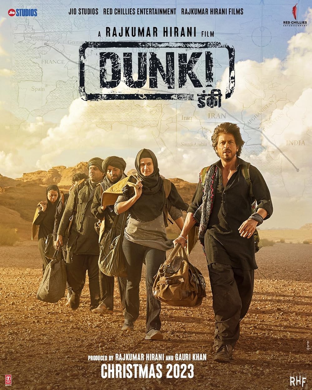 Dunki 2023 Hindi Movie DD5.1 1080p 720p 480p HDRip ESubs Download