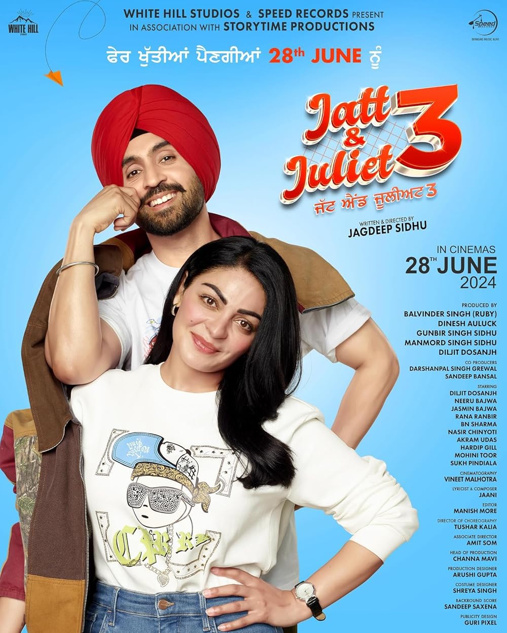 Jatt And Juliet 3 2024 Punjabi Movie 1080p | 720p | 480p HDTS Download