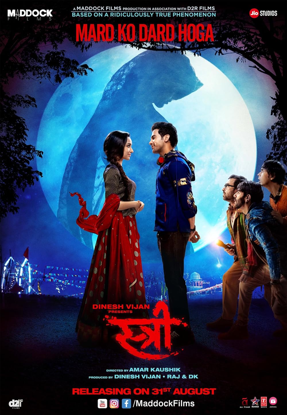 Stree 2018 Hindi ORG Full Movie HDRip | 1080p | 720p | 480p | ESubs