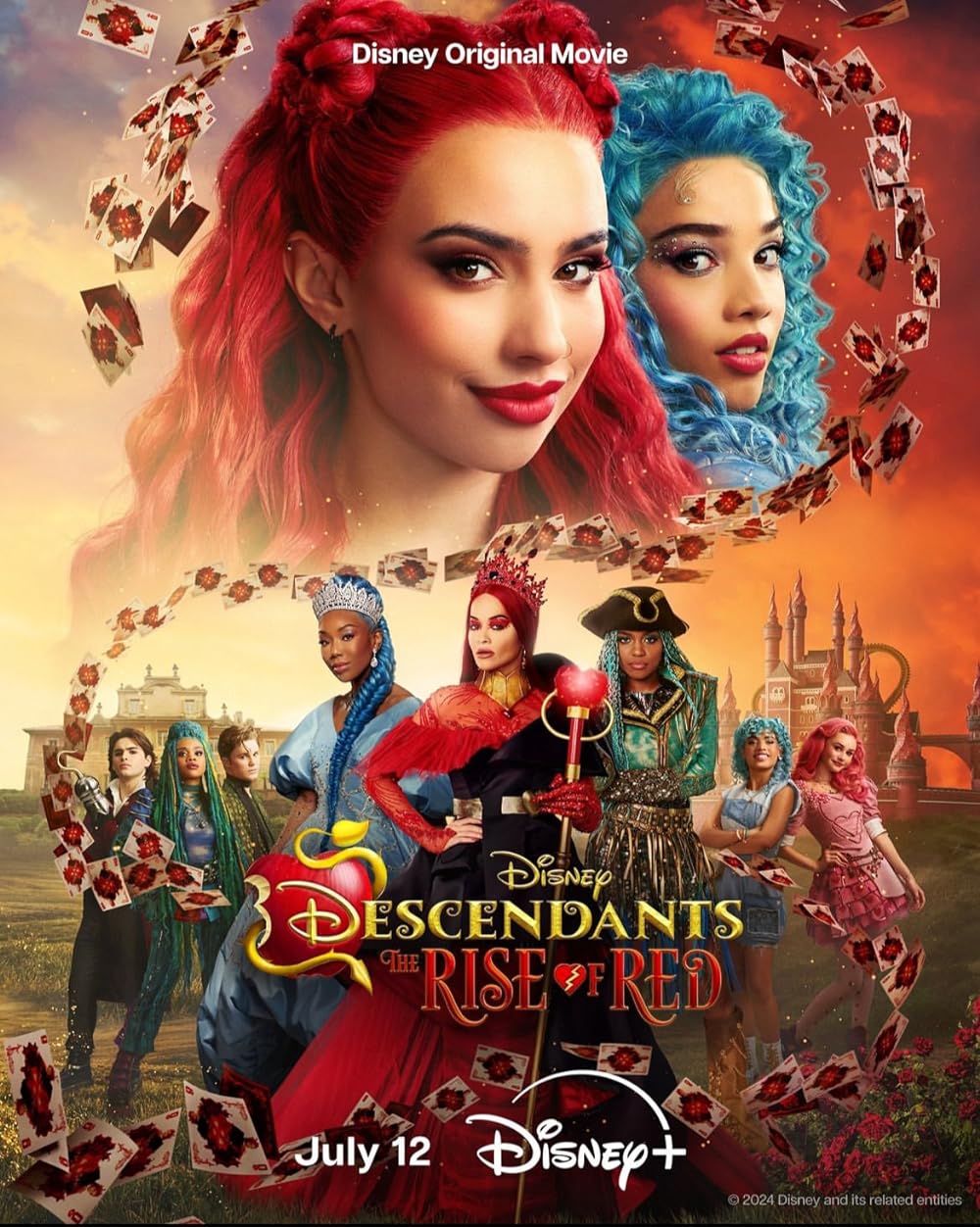 Descendants The Rise of Red 2024 English ORG Full Movie HDRip | 1080p | 720p | 480p | ESubs