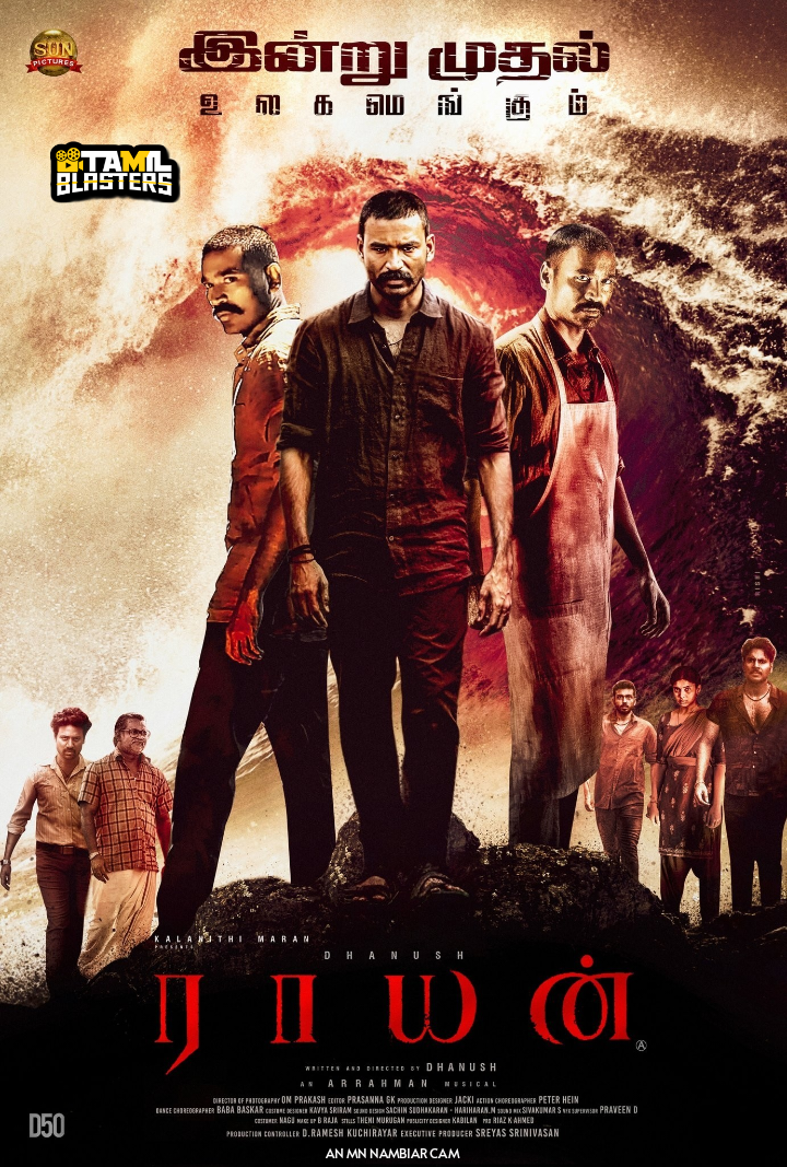 Raayan (2024) Hindi Dubbed Full Movie Pre-DVDRip | 1080p | 720p | 480p | Download