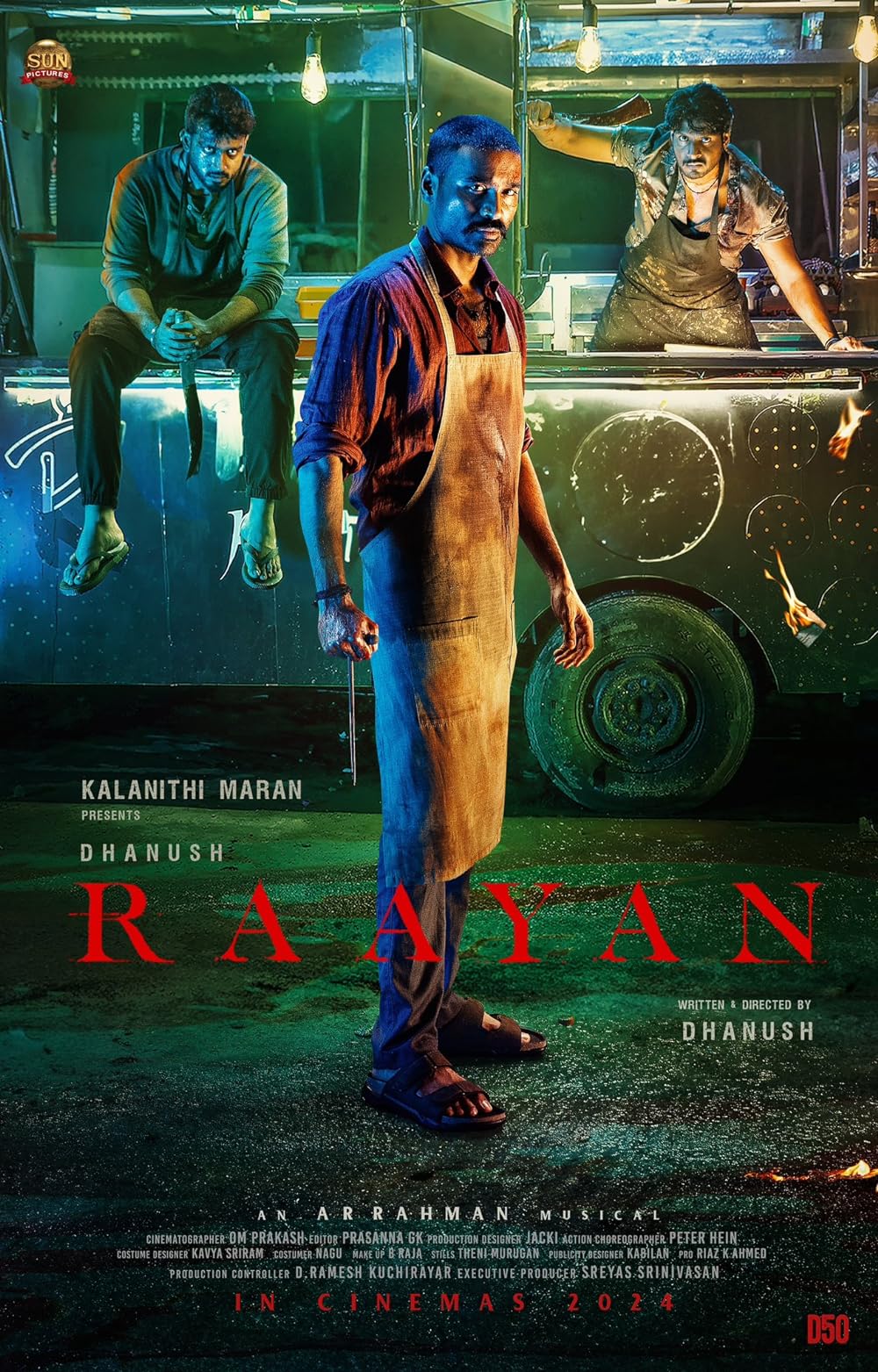 Raayan 2024 Hindi Dubbed ORG Full Movie HDRip | 1080p | 720p | 480p | ESubs