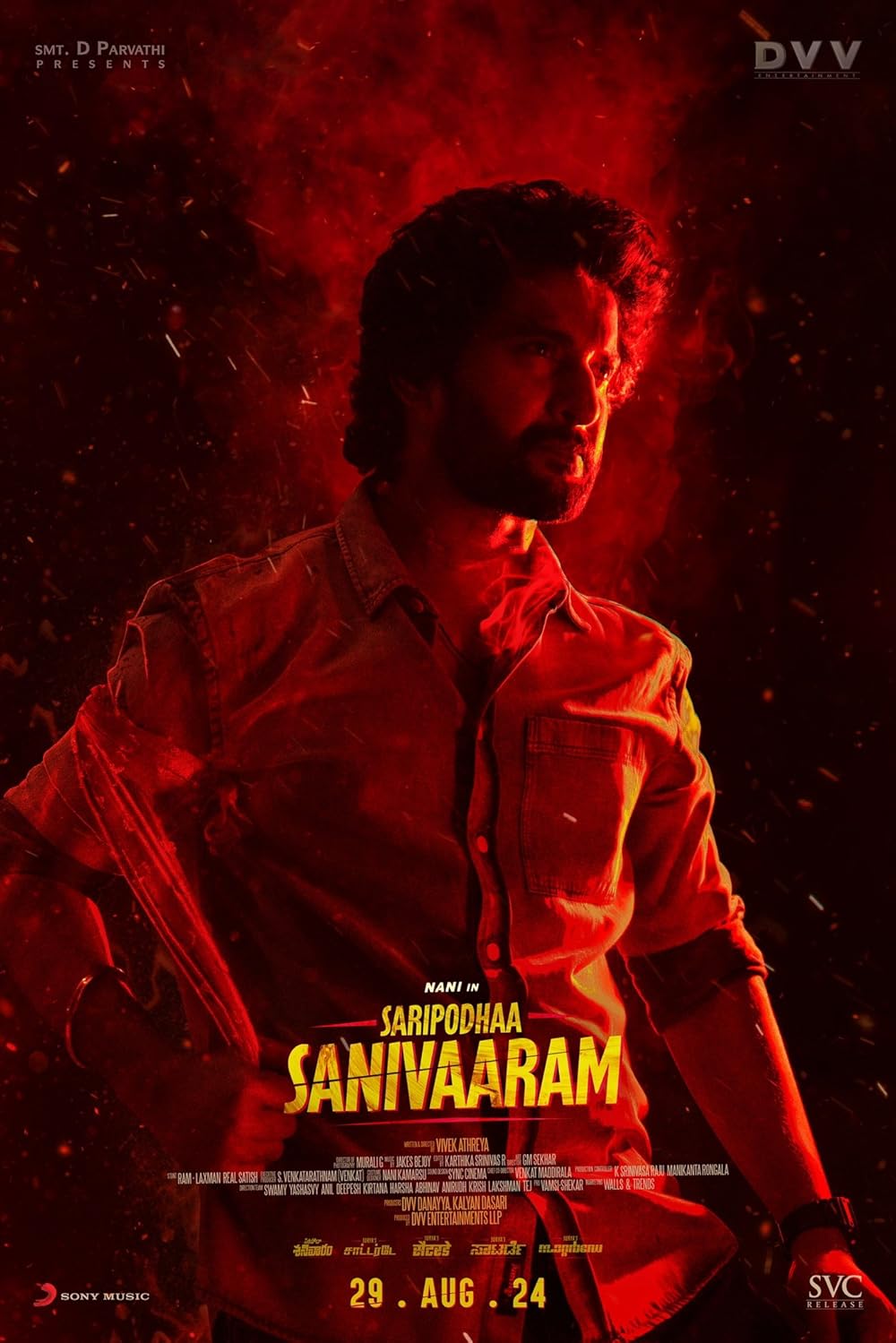Saripodhaa Sanivaaram 2024 Multi Audio Hindi ORG Full Movie HDRip | 1080p | 720p | 480p | ESubs