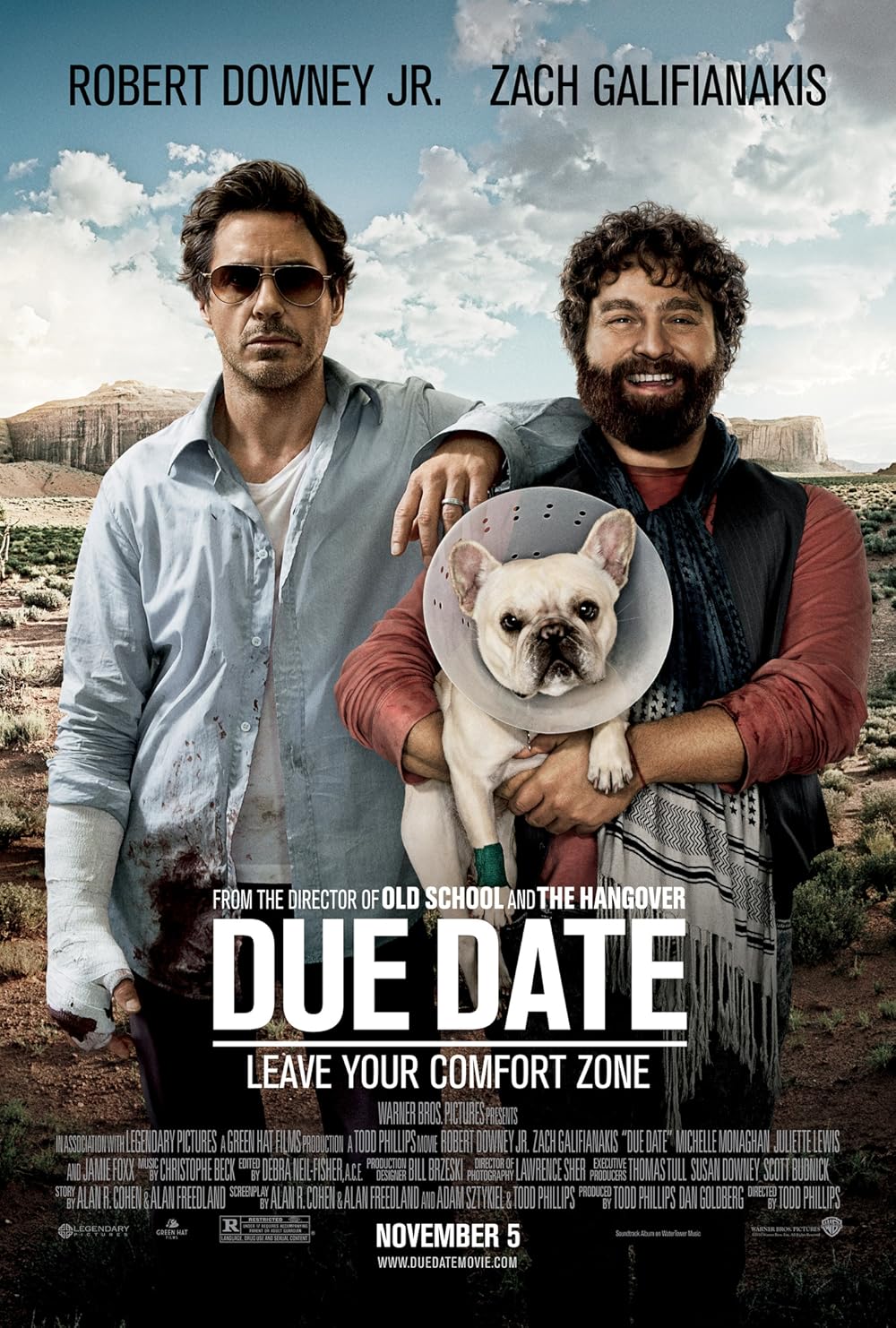 Due Date 2010 Hindi ORG Dual Audio 1080p | 720p | 480p BluRay ESub Downlaod