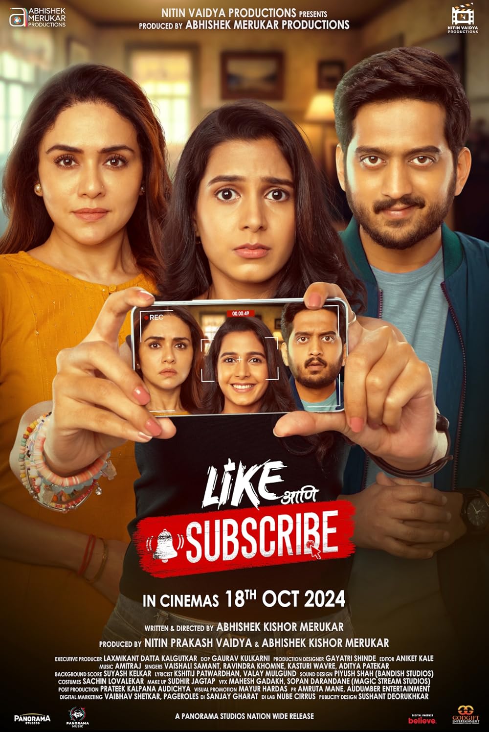 Like Aani Subscribe 2024 Marathi 1080p | 720p | 480p HDRip ESub Download