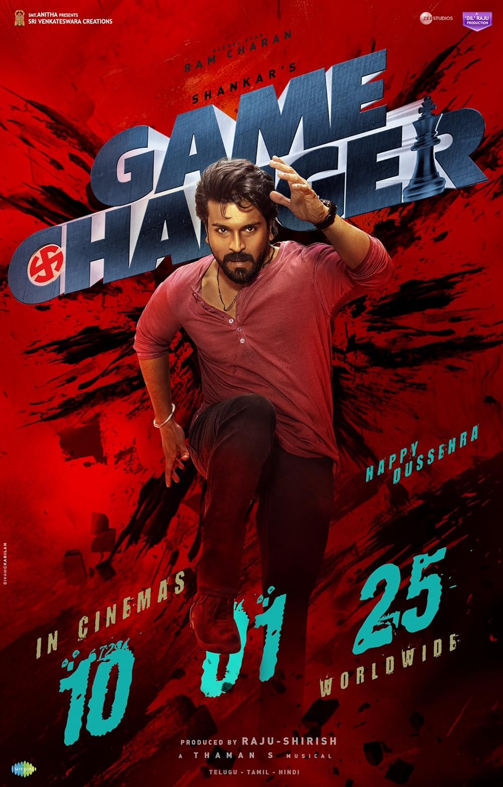 Game Changer 2025 Hindi Official Teaser 1080p | 720p HDRip Download