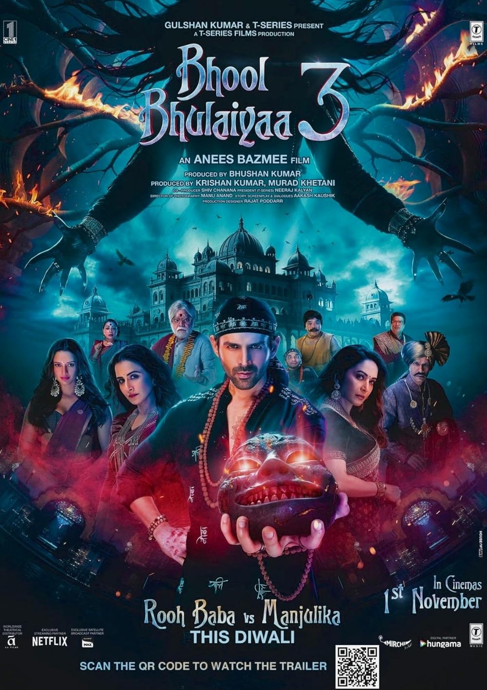 Bhool Bhulaiyaa 3 2024 Hindi Movie 1080p 720p 480p HDTC Download