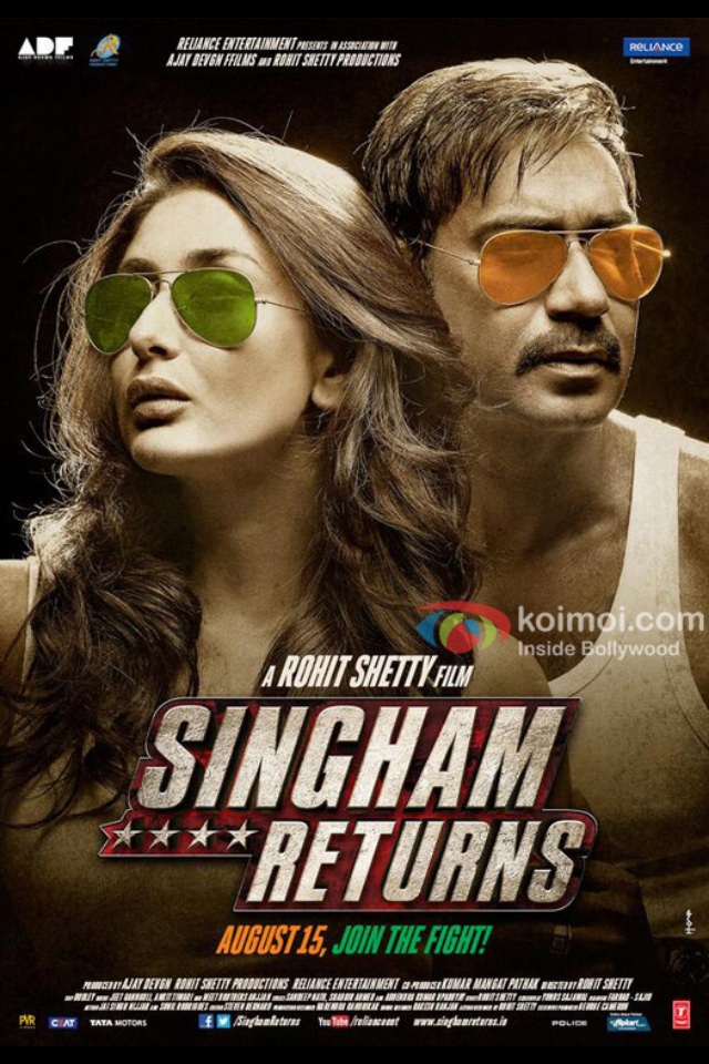 Singham Returns (2014) Hindi Movie 1080p 720p 480p BluRay ESubs Download